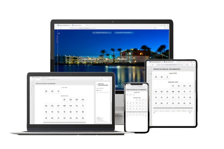 SoftTec Mockup Buchungssystem Responsive Darstellung 1 768x512