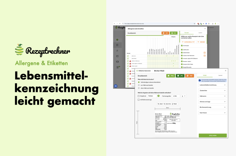 Rezeptrechner Lebensmittelkennzeichnung 768x507