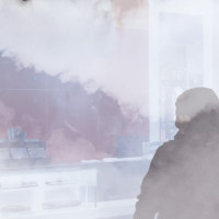 Sichtbarriere ZeroVision vertreibt einen Einbrecher